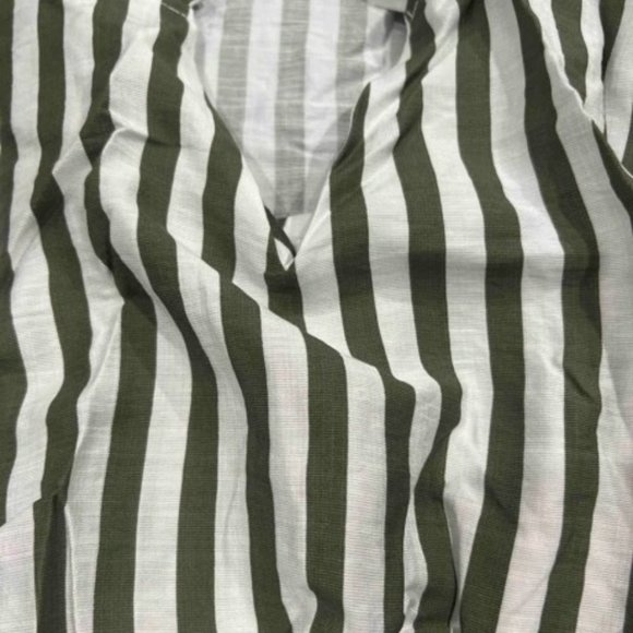 Nautical striped notched neck belted maxi dress - Picture 6 of 7